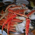 19晚餐（螃蟹腳吃到飽+烤肉），吃到快撐死