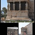 Porch of the Erechtheion Caryatids, Greek temple dedicated to Athena and Poseidon