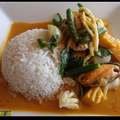 泰式海鮮紅咖哩飯