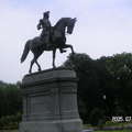 美國波士頓市立公園一景 -- 美國總統華盛頓先生