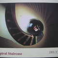 聖地牙哥-卡布里約國家古蹟燈塔屋-通往燈塔的螺旋梯