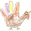 感恩節 : 美式美勞畫作 --- 火雞