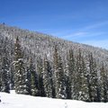 科羅拉多州漂亮的滑雪沿途風景