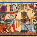 埃及紙草畫與油畫
