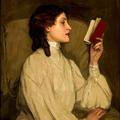 Sir John Lavery - Miss Auras the red book