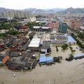 A flooded area of Cangnan county of Wenzhou, Zhejiang province, China after Typhoon Morakot passed by, on August 10, 2009. (REUTERS/Lang Lang)