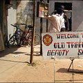 Africa's craze for the English Premiership is captured in Stella Joseph's shot of a salon, or saloon, in the Gambian town of Brikama, where one wonders if only Manchester United fans will be served.