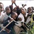 Andre Meerkerk pictured these children playing in a wetland near a school, during a scientific field trip to South Africa.