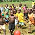 Schoolboys play a real match in Jinja, eastern Uganda, in this shot from Shelley Fulton.