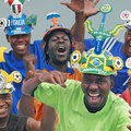 a colourful hat: makarapa
many soccer fans will be wearing a unique hat in2010. This colourful headpiece is called the makarapa.