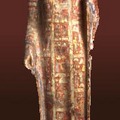 盧舍那法界人中石立像，北齊，高115釐米，1996年山東省青州市龍興寺遺址出土。