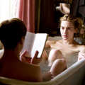 Reader bathtub scene