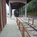 在牛稠溪竹崎大橋旁，吊橋兩座、還有展示阿里山蒸汽火車頭!!