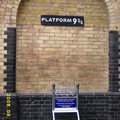 哈利波特裡的九又四分之三月台1(Kings Cross車站)
