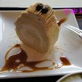 Yojiya Cafe甜點--丹波黑豆蛋糕卷