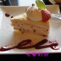 Yojiya Cafe甜品--草莓可麗餅蛋糕