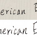 木紋紙書寫墨水對比 AE