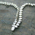 120 Cts diamonds platinum necklace