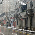 雪的上海新天地街頭-1-20080202