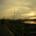 夕陽西下的安平...林默娘公園