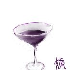 一杯紫色的酒