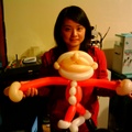 送給小朋友的聖誕老公公氣球，好可愛!!