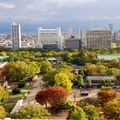 大阪城上鳥瞰