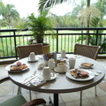 清爽的早餐~~高爾夫球場旁的餐廳