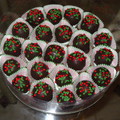 Home-made Oreo Truffles with Holly Berry & Leaves.
Merry X'mas......