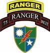 中美國徽並列於美軍特種部隊Ranger隊徽上