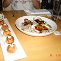Japanese lobster fritters + Oyster foie gras