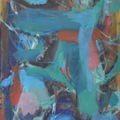 InvNo.P-1998.06,No title, 50x90cm,Dispersion on canvas/Dispersion auf Nessel,1998, Private collection by Surrina Hu in Broomall/Philadelphia