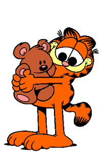 cat hugging teady-bear