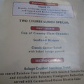 Two Course Lunch Special