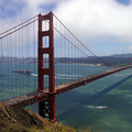 金門大橋-從Sausalito看往舊金山的方向
