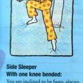 5.側睡─彎曲一隻腳膝蓋