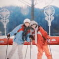 2007與小女兒韓國滑雪