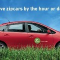有zipcar標誌的出租車