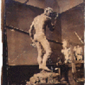 男子裸像Pierre de Wissant nu dans l'atelier