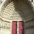 亞眠-大教堂拱門及上方最後審判的雕塑