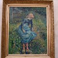 Camille Pissarro-La bergere dit Jeune fille a la baguette,paysanne assise