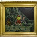 Paul Cezanne-Bouquet au dahlia jaune