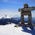 冬奧會徽 Inuit族人以石塊堆成的巨大石像