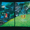 影繪大師藤城清志的代表作, 「白樺湖的四季」局部