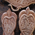 帛琉傳統手工藝「故事板」木雕, 皆以海洋生物為外型題材都是神話故事