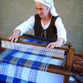 古法織布的婦女, Monteriggioni中世紀節慶