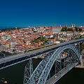 Porto, 俯瞰市容以及艾非爾設計的大鐵橋(世界文化遺產)