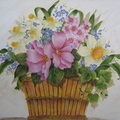 Basket of Spring Flowers