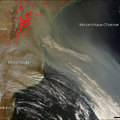 Fires in Mozambique and South Africa