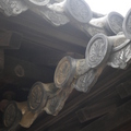 屋簷是有名的桐羽蝶紋家徽。